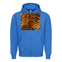 True Royal handdrawn tiger pattern Zipper Hoodie - BarkalooDesign