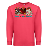 Cardinal peace love martini Premium Sweatshirt - AdoDesignShop