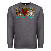Charcoal Heather peace love martini Premium Sweatshirt - AdoDesignShop
