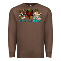 Chestnut peace love martini Premium Sweatshirt - AdoDesignShop