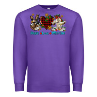 Purple peace love martini Premium Sweatshirt - AdoDesignShop