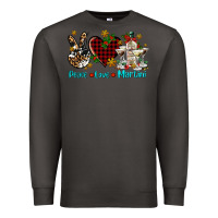 Smoke peace love martini Premium Sweatshirt - AdoDesignShop