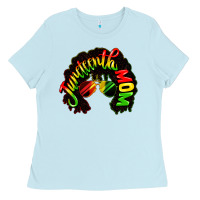 Baby Blue juneteenth mom Ladies Tee - CowGirlArtShop