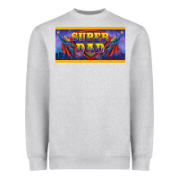 Heather Grey super dad Heavyweight Sweatshirt - BarkalooDesign