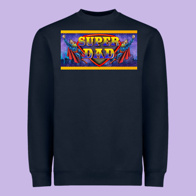 Super Dad Heavyweight Sweatshirt Designed By Barkaloodesign