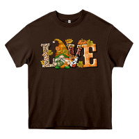 Chocolate Brown Love Gnome Heavy Core Tee - texasbilliewilder