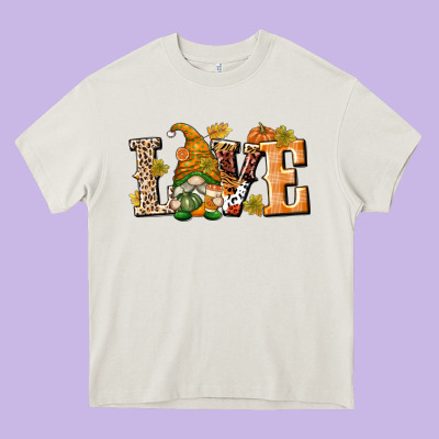 Love Gnome Heavy Core Tee Designed By Texasbilliewilder