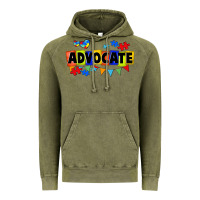 Vintage Olive Advocate Autism Vintage Hoodie - FaDigitalArtStudio