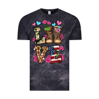 Cloud Black love valentine's day army boots olivia Vintage Tee - OliviaCreatesArt