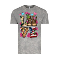 Cloud Rock love valentine's day army boots olivia Vintage Tee - OliviaCreatesArt