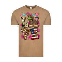 Vintage Coffee love valentine's day army boots olivia Vintage Tee - OliviaCreatesArt