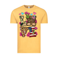 Vintage Mustard love valentine's day army boots olivia Vintage Tee - OliviaCreatesArt