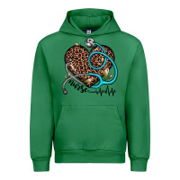 Emerald nurse leopard heart Urban Hoodie - JahusDesignShop