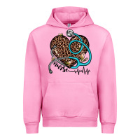 Fuchsia Pink nurse leopard heart Urban Hoodie - JahusDesignShop