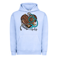 Pigment Grape Ice nurse leopard heart Urban Hoodie - JahusDesignShop