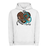 Pigment Lunar Rock nurse leopard heart Urban Hoodie - JahusDesignShop