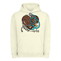 Pigment Pistachio nurse leopard heart Urban Hoodie - JahusDesignShop