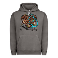 Pigment Tornado nurse leopard heart Urban Hoodie - JahusDesignShop