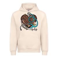 Sandshell nurse leopard heart Urban Hoodie - JahusDesignShop