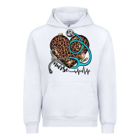 White nurse leopard heart Urban Hoodie - JahusDesignShop