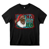 Black african american santa ho ho ho Heavy Core Tee - RanaPortraitStore