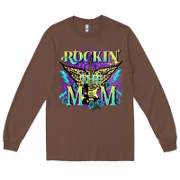 Chestnut Rockin' the mom Mother's Day Long Sleeve Tee - FaDigitalArtStudio
