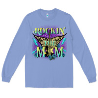 Colony Blue Rockin' the mom Mother's Day Long Sleeve Tee - FaDigitalArtStudio