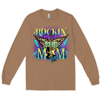 Toasted Coconut Rockin' the mom Mother's Day Long Sleeve Tee - FaDigitalArtStudio