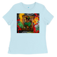 Baby Blue juneteenth black woman fashion girl Ladies Tee - CowGirlArtShop