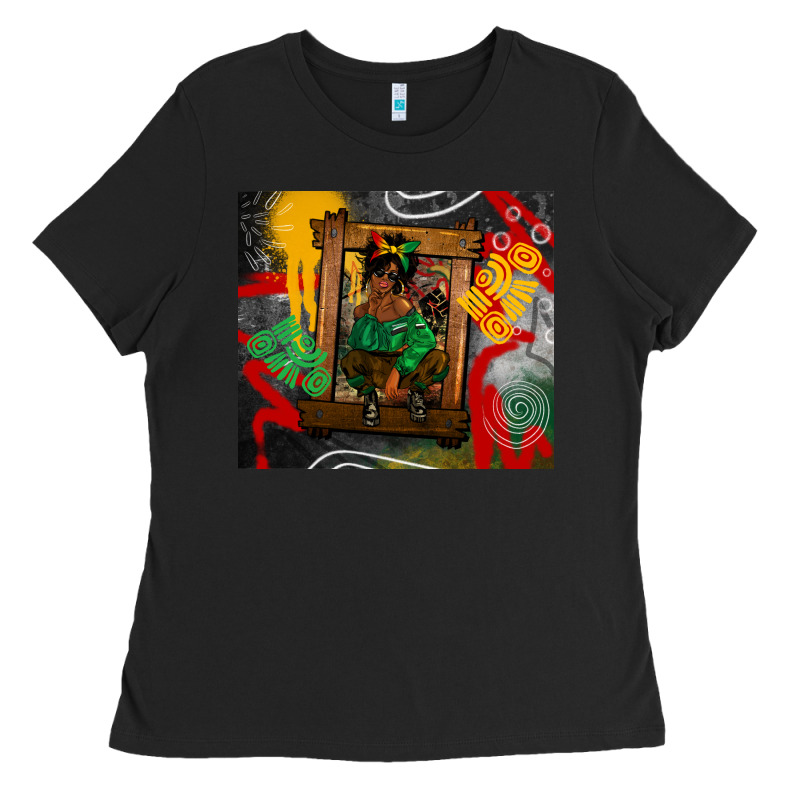 Juneteenth Black Woman Fashion Girl Ladies Tee by CowGirlArtShop | Teevron