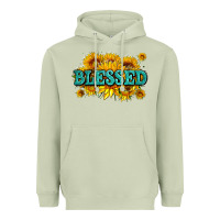 Matcha glitter blessed with sunflowers Heavyweight Hoodie - AdoDesignShop