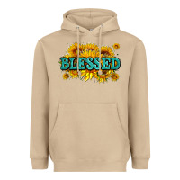 Mushroom glitter blessed with sunflowers Heavyweight Hoodie - AdoDesignShop