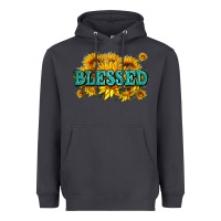 Smoke glitter blessed with sunflowers Heavyweight Hoodie - AdoDesignShop