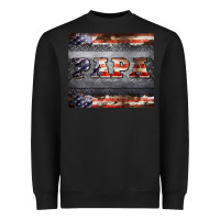Black papa metal and american flag tumbler Heavyweight Sweatshirt - BarkalooDesign