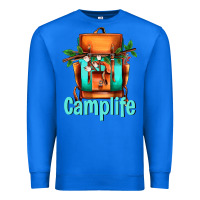 True Royal camp life camp backpack Premium Sweatshirt - AdoDesignShop