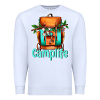 White camp life camp backpack Premium Sweatshirt - AdoDesignShop