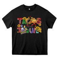 Black Tacos and tequila Heavy Core Tee - NancyCooperArtShop