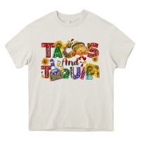 Cream Tacos and tequila Heavy Core Tee - NancyCooperArtShop