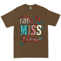 Cacao Little miss America 4th of july Premium Tee - HowdyJamesFarm