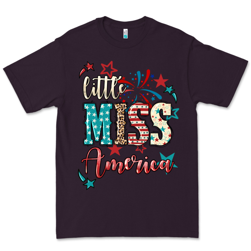 Little Miss America 4th Of July Premium Tee by HowdyJamesFarm | Teevron