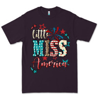 Plum Little miss America 4th of july Premium Tee - HowdyJamesFarm