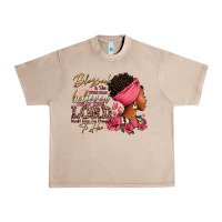 French Oak Blessed is she who has believed afro woman Urban Heavy Tee - RanaPortraitStore