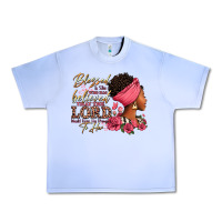 Grape Ice Blessed is she who has believed afro woman Urban Heavy Tee - RanaPortraitStore