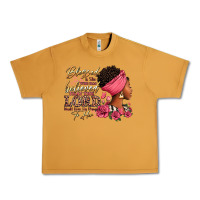 Peanut Butter Blessed is she who has believed afro woman Urban Heavy Tee - RanaPortraitStore