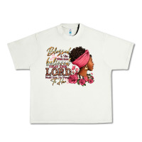 Pistachio Blessed is she who has believed afro woman Urban Heavy Tee - RanaPortraitStore