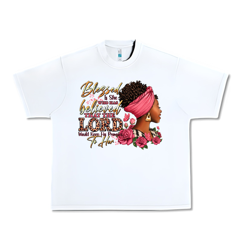Blessed Is She Who Has Believed Afro Woman Urban Heavy Tee by RanaPortraitStore | Teevron