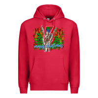Cardinal punk rock Merry Christmas Premium Hoodie - CowhideDigitalArt