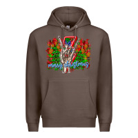 Coffee punk rock Merry Christmas Premium Hoodie - CowhideDigitalArt