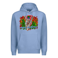 Colony Blue punk rock Merry Christmas Premium Hoodie - CowhideDigitalArt