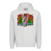 Dove Grey punk rock Merry Christmas Premium Hoodie - CowhideDigitalArt